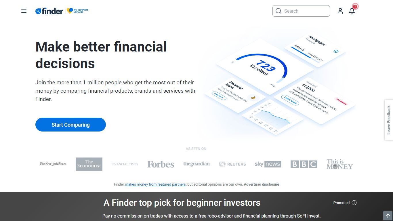 finder.com – Countless comparisons to help you make better decisions